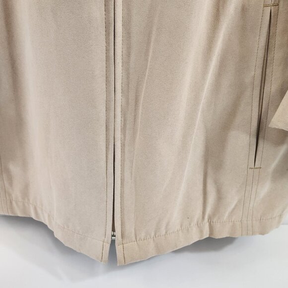 London Fog Sport Trench Coat Beige Size Large Womens Hooded - Picture 2 of 11